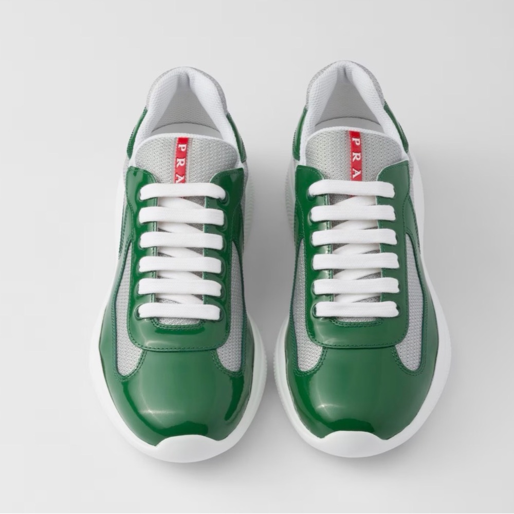 Prada Men's Green Sneakers | American Cups